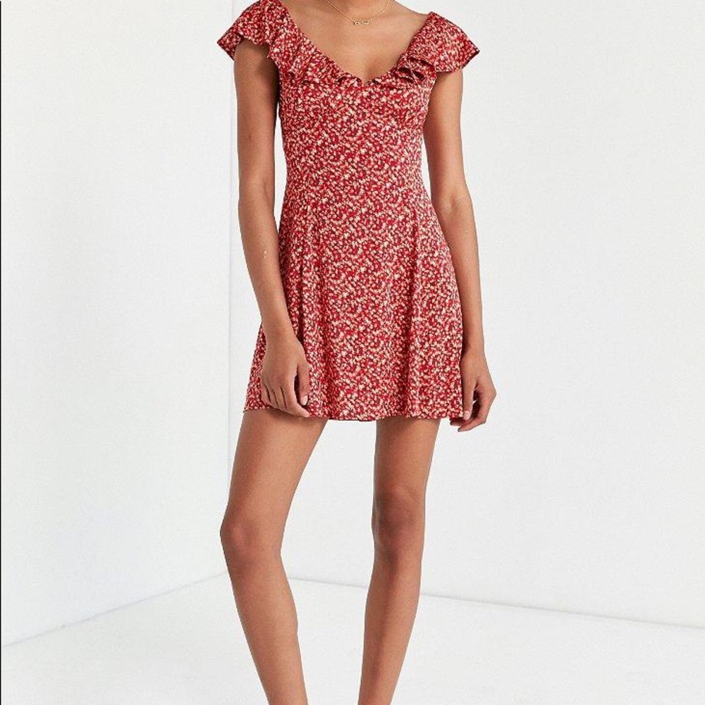 NWT UO Kimchi Blue Daisy May Ruffle Dress